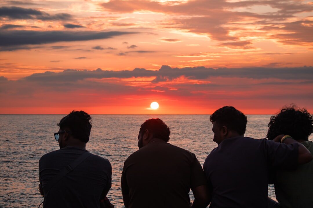 group of friends talking
