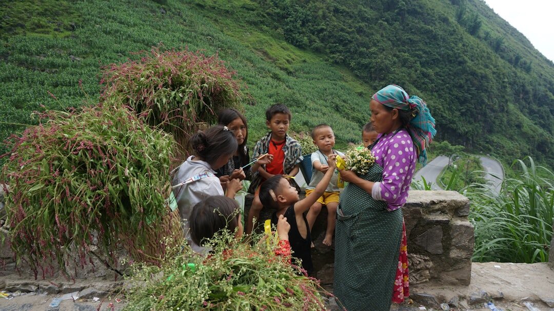 mother with children community