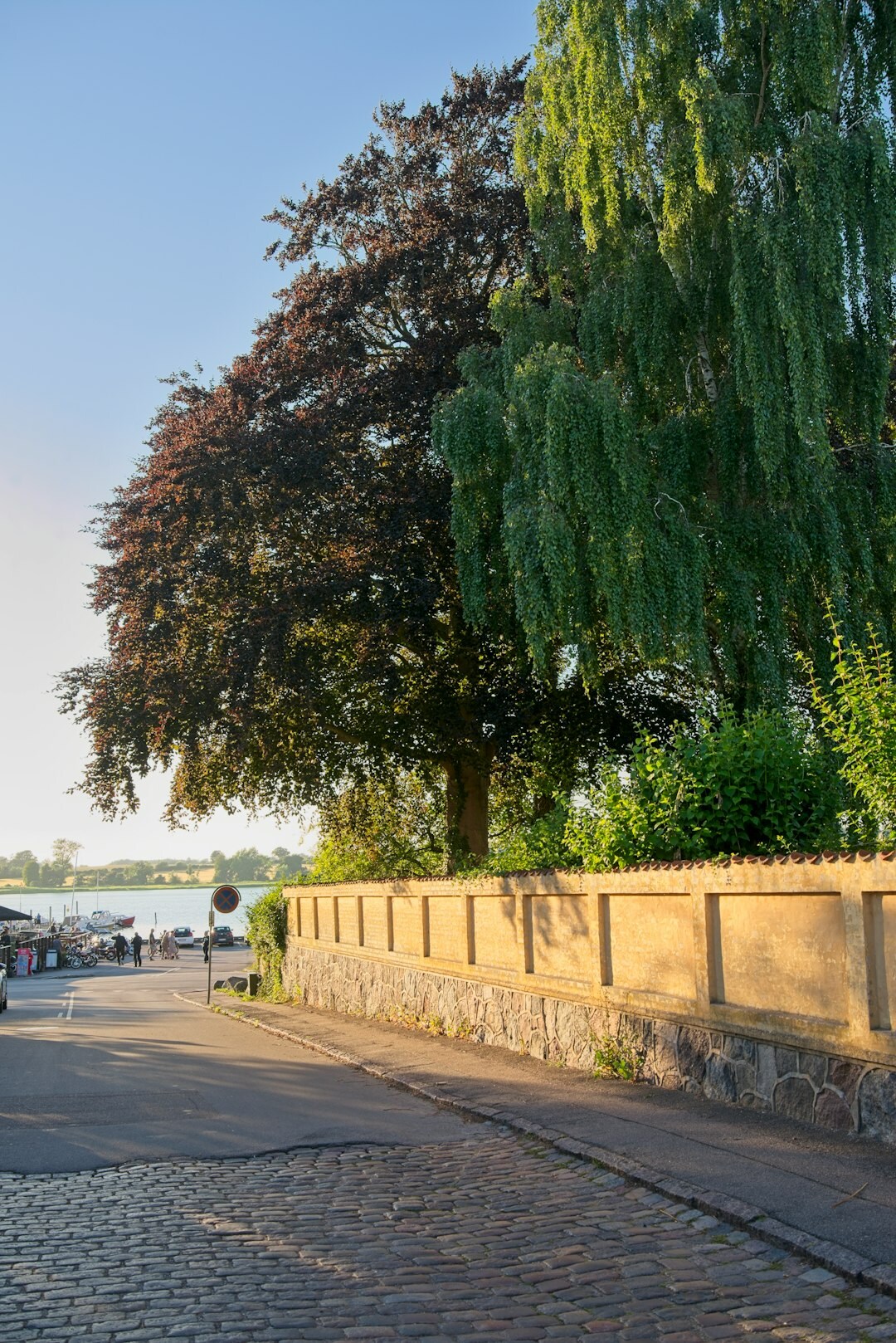 quiet street in Danish town