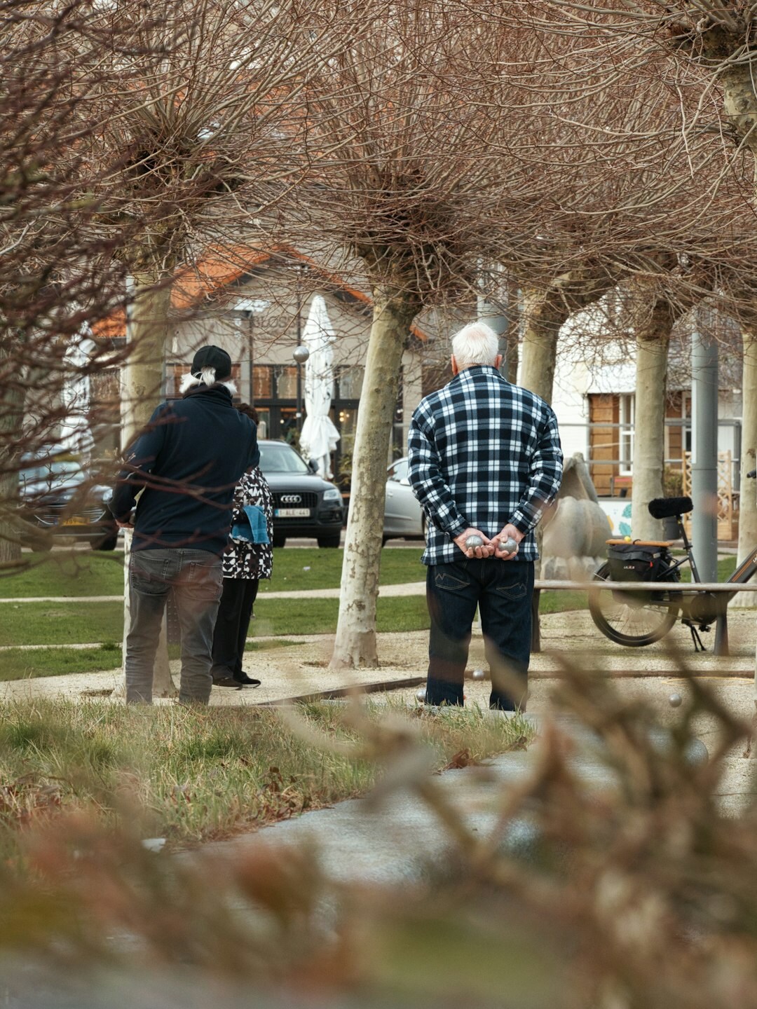 elderly man in neighborhood